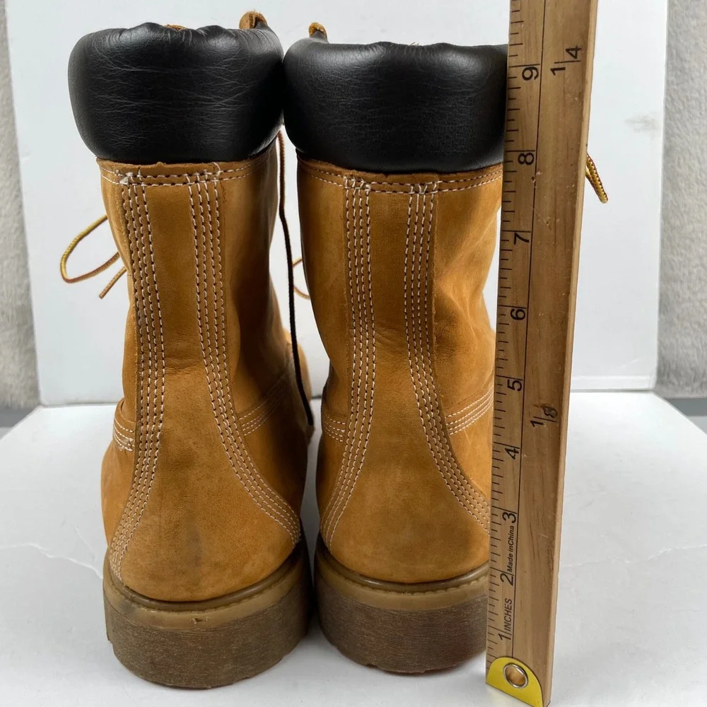 Timberland Boots Beige Premium Work Timbs Tan Beige Leather - Mens Size 13
